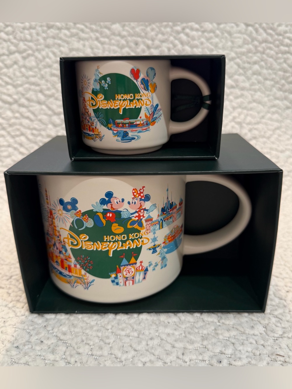 2026 Starbucks Discovery Series-Hong Kong Disneyland 14 oz Mug + 2oz Ornament Se